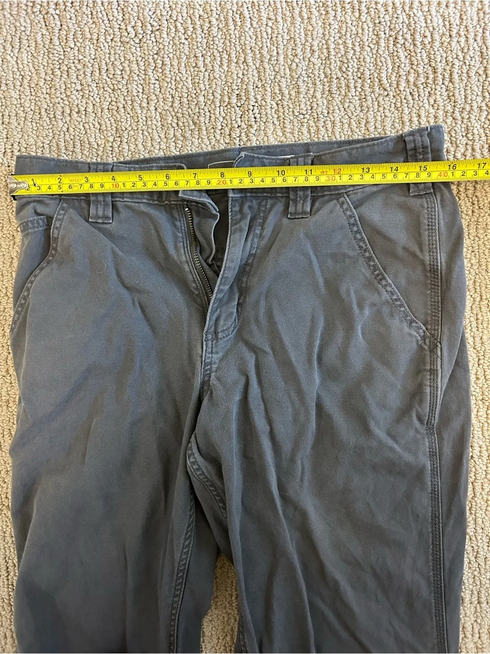 Carhartt Relaxed Fit Work Pants – Gray 30x32 - Picture 4 of 5